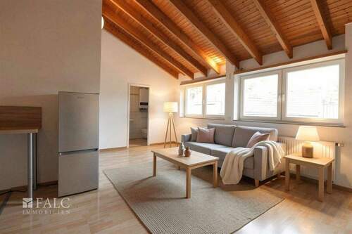 Wohnzimmer (Beispieleinrichtung) - 2 Zimmer Etagenwohnung zur Miete in Stolberg (Rheinland)