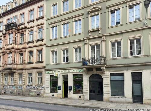 Hausansicht - Ladenlokal in der Dresdner Neustadt