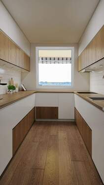 Küche (Renovierungsbeispiel) - Etagenwohnung mit 102,00 m&sup2; in Sindelfingen zum Kaufen