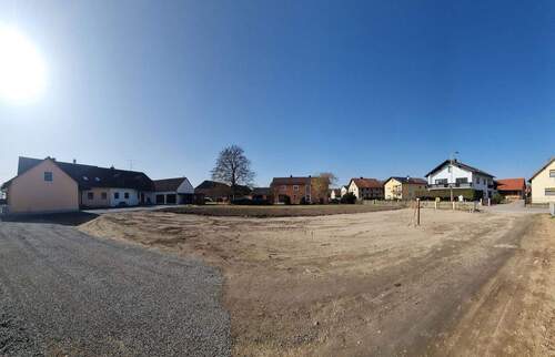 Ansicht Osten - Grundstück mit Baugenehmigung für EFH mit Garage Nähe Regensburg