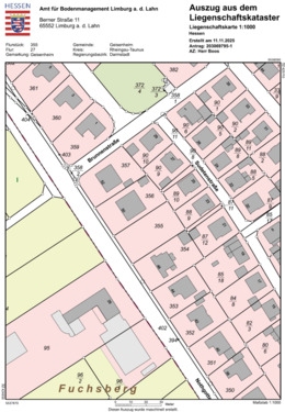 Katasterauszug - 