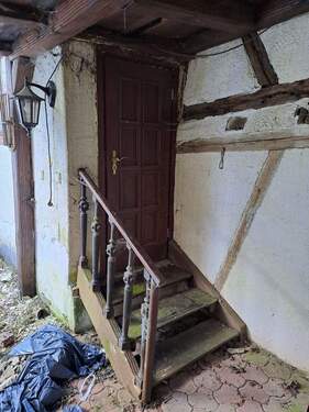 Treppe vom Garten in das Haus jpg - 4 Zimmer Einfamilienhaus in Walldürn