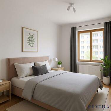Schlafzimmer - 2 Zimmer Etagenwohnung in München