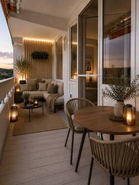 Balkon Einrichtungsbeispiel - 