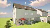 3D-Darstellung Nord-West - 7 Zimmer Doppelhaushälfte in Gärtringen