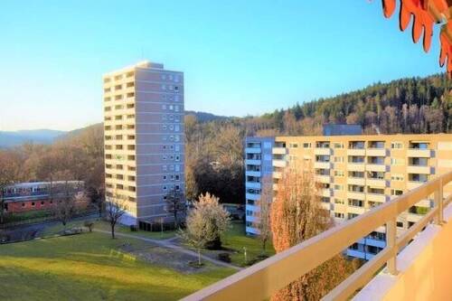 Balkon Blickrichtung Nord-West (2) - 4 Zimmer Etagenwohnung zur Miete in Schwäbisch Gmünd