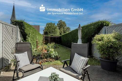 Terrasse und Garten - 4 Zimmer Reihenmittelhaus zum Kaufen in Wadersloh