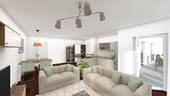 Wohnzimmer - 3 Zimmer Etagenwohnung zum Kaufen in Achim