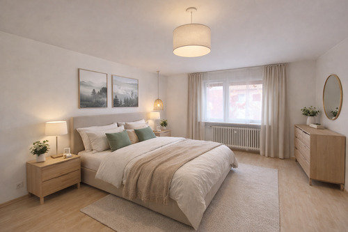 Schlafzimmer2_virtuell möbliert - Mehrfamilienhaus, Wohnhaus mit 280,00 m&sup2; in Ainring zum Kaufen