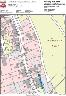 Katasterauszug - 