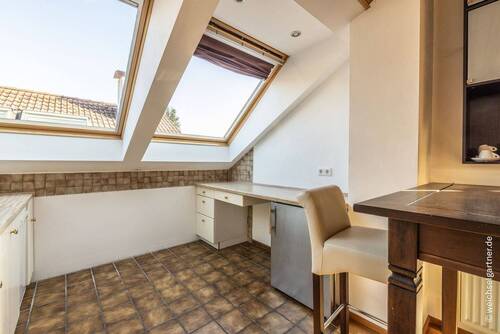 Küchenbereich im Dachstudio - 