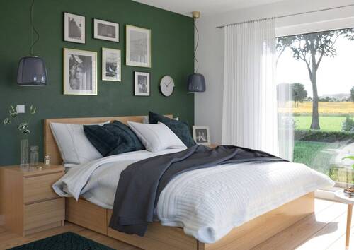 Schlafzimmer lichtdurchflutet - 