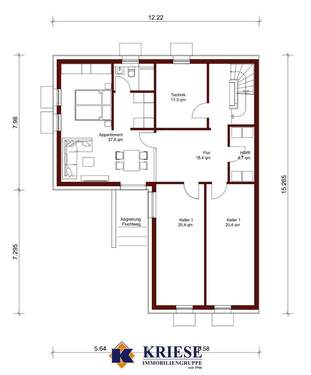 Einliegerwohnung im UG - 