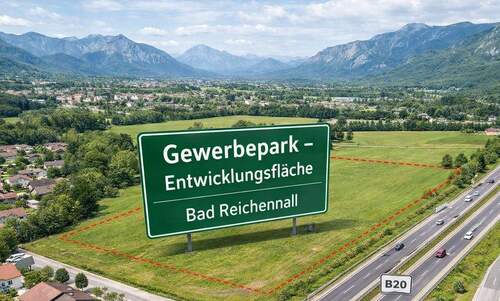 Musterbild - Entwicklungsfläche an der B20: 6.700 m² Gewerbe-Bauerwartungsland, erweiterbar
