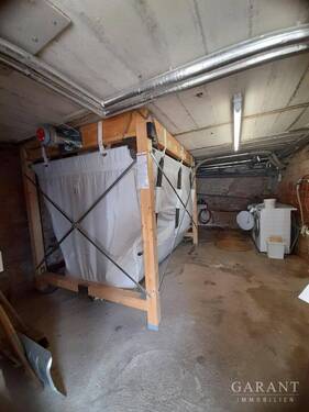 Pelletsilo im Keller - 