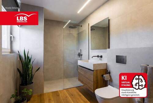 Badezimmer - Neubau mit hochwertiger moderner Ausstattung in Gütersloh mit Tiefgarage