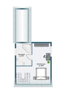 Obergeschoss Gästehaus - 