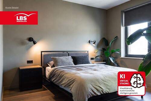 Schlafzimmer - 3 Zimmer Etagenwohnung zum Kaufen in Gütersloh