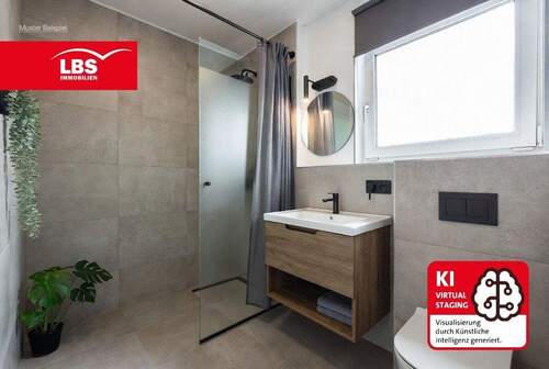 Badezimmer - Etagenwohnung mit 85,40 m&sup2; in Gütersloh zum Kaufen