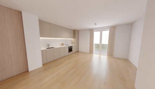 Wohnbereich - 3-Zimmer Medium mit exklusiven Gemeinschaftsflächen: Padelplatz, Fitness, Dachterrasse & mehr