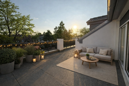 Visu Balkon - Traumhaftes Dachgeschoss - großer Balkon und viel Sonne!