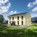 Doppelhaus-Aura-125-Garten-Trend - Dein eigenes Haus: unkompliziert, energetisch sicher & bezahlbar