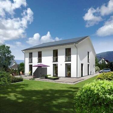 Doppelhaus-Aura-125-Garten-Elegance-Photovoltaik-W - 5 Zimmer Mehrfamilienhaus, Wohnhaus zum Kaufen in Breese