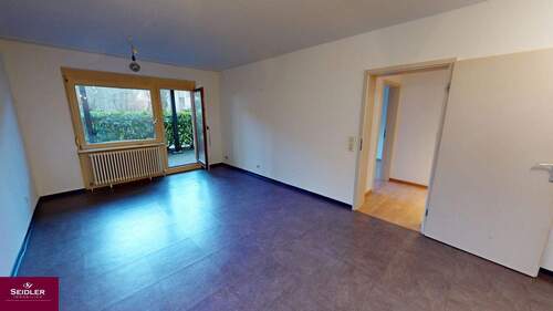 Heller Wohn- und Essbereich - 2 Zimmer Etagenwohnung in Bad Krozingen