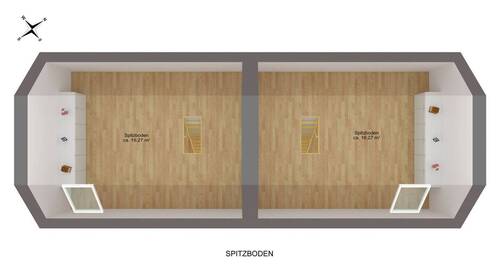 Spitzboden (Ausbau optional) - 