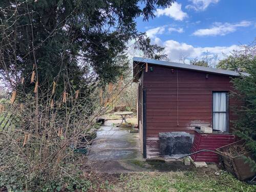 Seitenansicht Gartenhäuschen - 