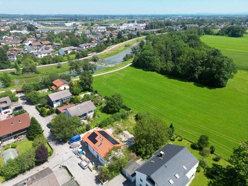 Luftaufnahme - Grundstück in Bruckmühl