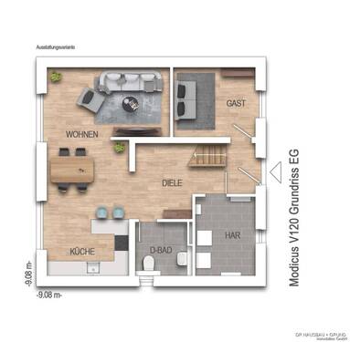 Jubiläumshaus V2 Erdgeschoss - 