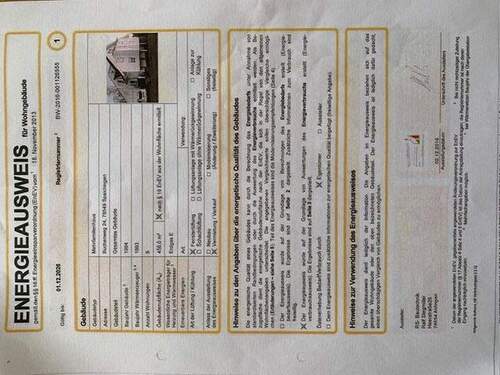 Energieausweis - 