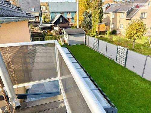 Sicht vom Balkon in den Garten - 