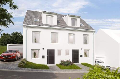 Ansicht - 6 Zimmer Doppelhaushälfte in Ostelsheim