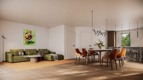 Wohn/Esszimmer/Küche - Doppelhaushälfte mit 111,00 m&sup2; in Rückersdorf zum Kaufen