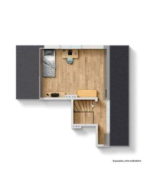 Dachgeschoss MÖBILIERT - 