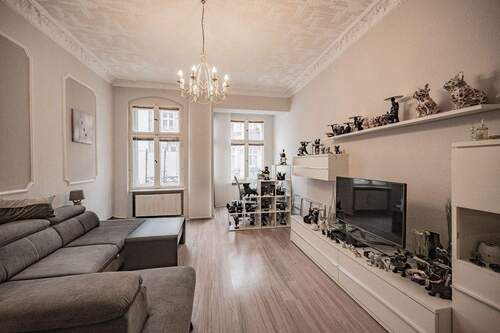 Wohnzimmer Ansicht 1 - 3 Zimmer Etagenwohnung in Berlin