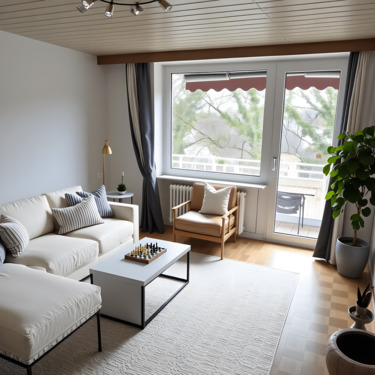 Wohnzimmer - Starke 3 Zimmer Wohnung + 3 Stellplätze in Bogenhausen