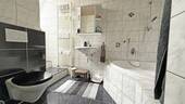 Bad - 3 Zimmer Etagenwohnung in Pfronstetten
