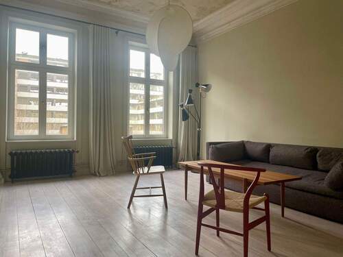 Wohnzimmer - Komplett möblierte wunderschöne 3 Zimmerwohnung, W12.-02, Im II.OG, 104m²