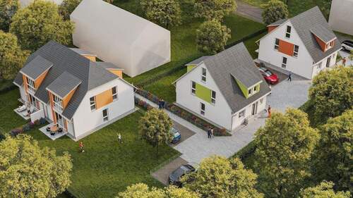 Übersicht - 4 Zimmer Doppelhaushälfte in Rückersdorf