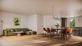 Wohnzimmer - Doppelhaushälfte mit 111,00 m&sup2; in Rückersdorf zum Kaufen