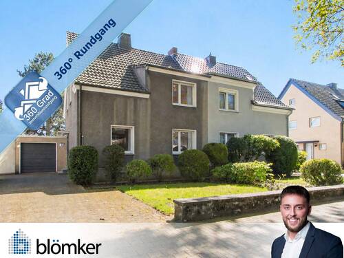 Vorderansicht - Blömker! Sonniges Ein-Zweifamilienhaus in Bestlage von GE-Buer mit Garten, Garage und Terrasse!