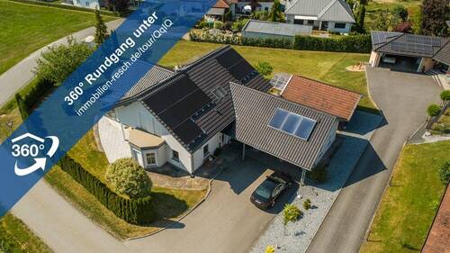 360°-Rundgang Außenansicht - Tittling-Witzmannsberg: Exklusives Einfamilienhaus auf ca. 2.000 m² Grundstück in Tittling