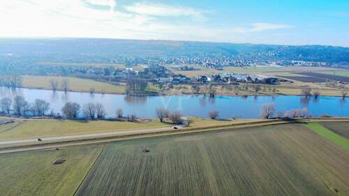 Drohnenaufnahme - Grundstück in Radebeul zum Kaufen