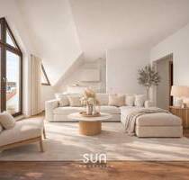 WOHNEN IN DER NEUEN MITTE - Renovierte 2-Zimmer-Dachgeschosswohnung mit Balkon - Dietzenbach Steinberg