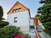 Eingang - Wander-Paradies Sächsische Schweiz: Einfamilienhaus Wohnhaus Ferienhaus m. Nebengelass, Garage und Garten Hinterhermsdorf Sebnitz