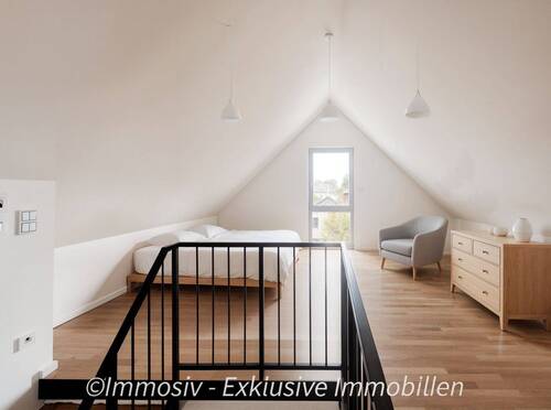Schlafzimmer, Skandinavisch - KI - 