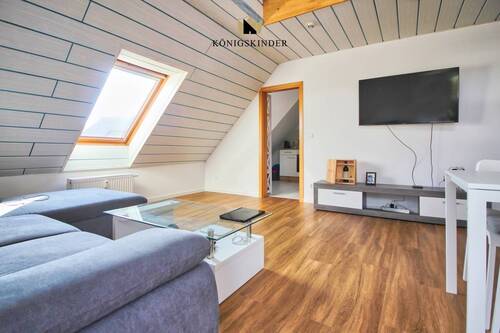 Wohnzimmer- Maisonnette Wohnung - 